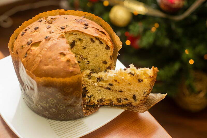 Christmas food in Italy panettone